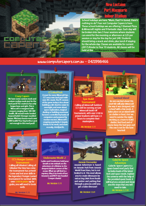 computer capers flyer 1 of 2