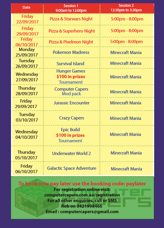 computer capers flyer 2 of 2